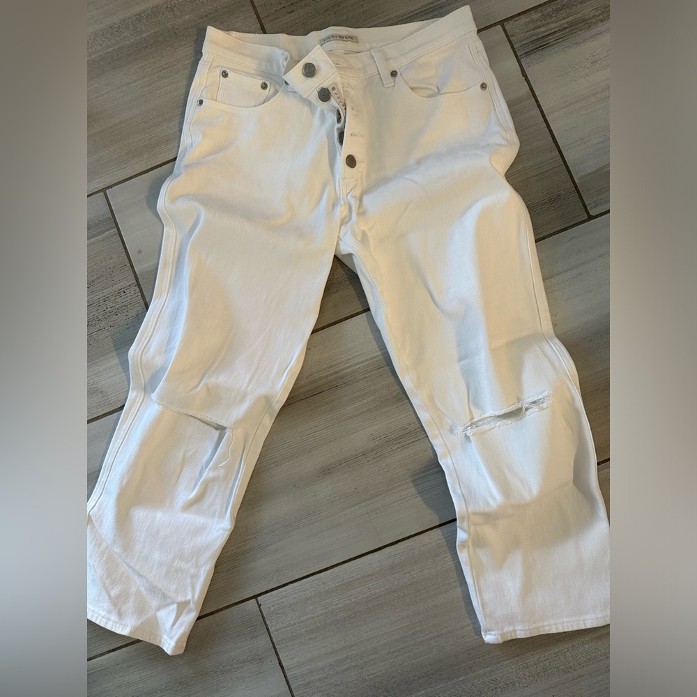 White lucky brand jeans size 8